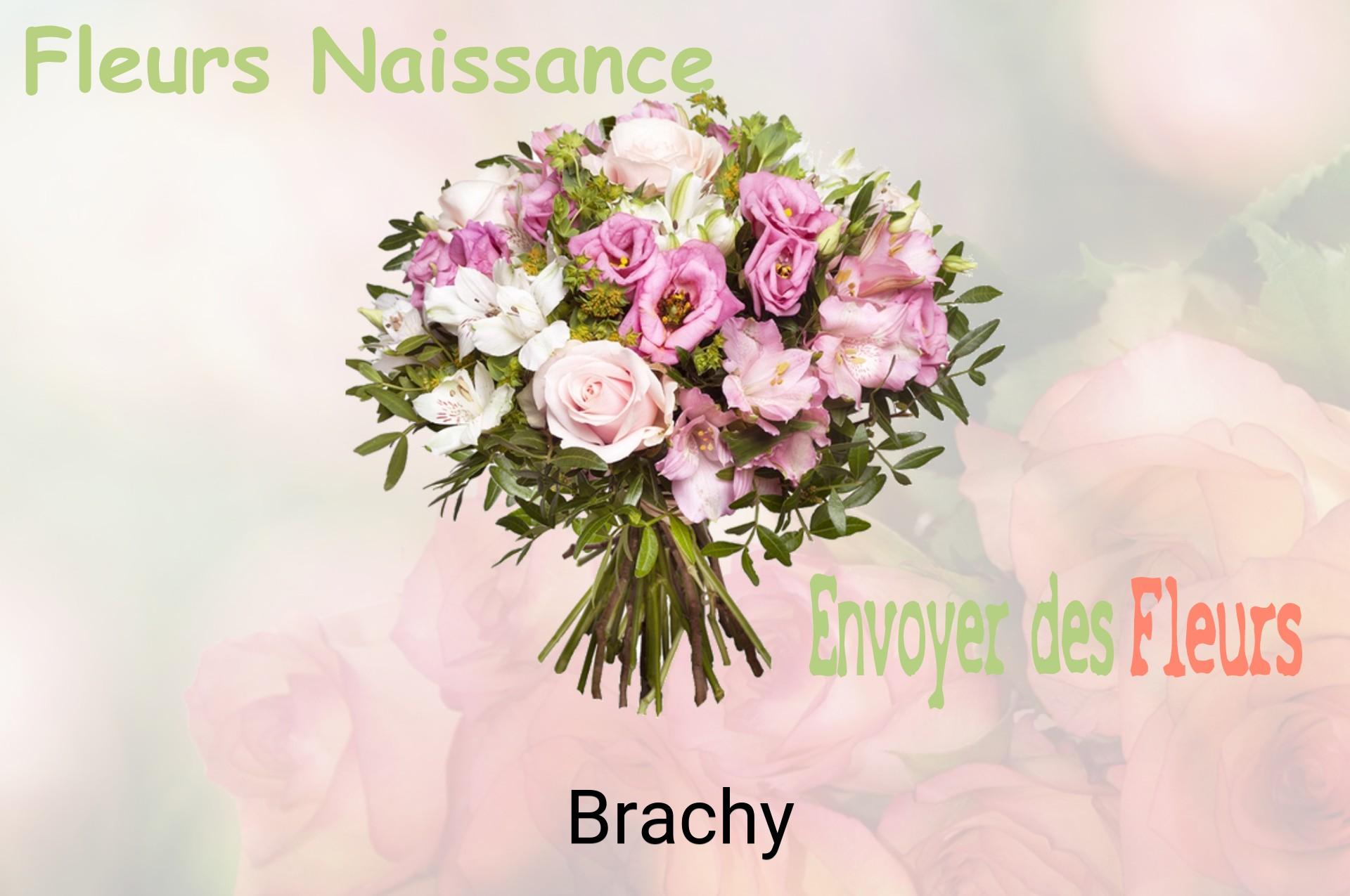 Bouquet de fleurs de naissance livré à Brachy
